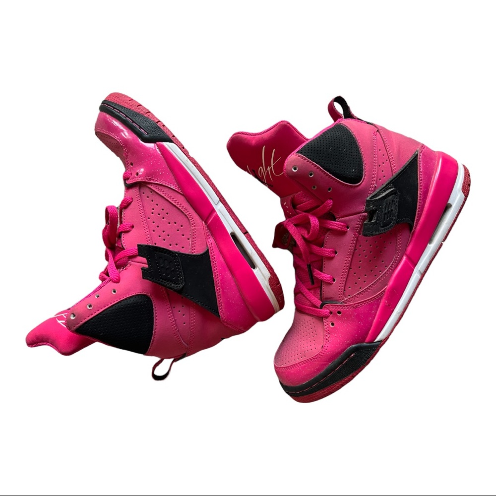 Pink Air Jordan Flights.
